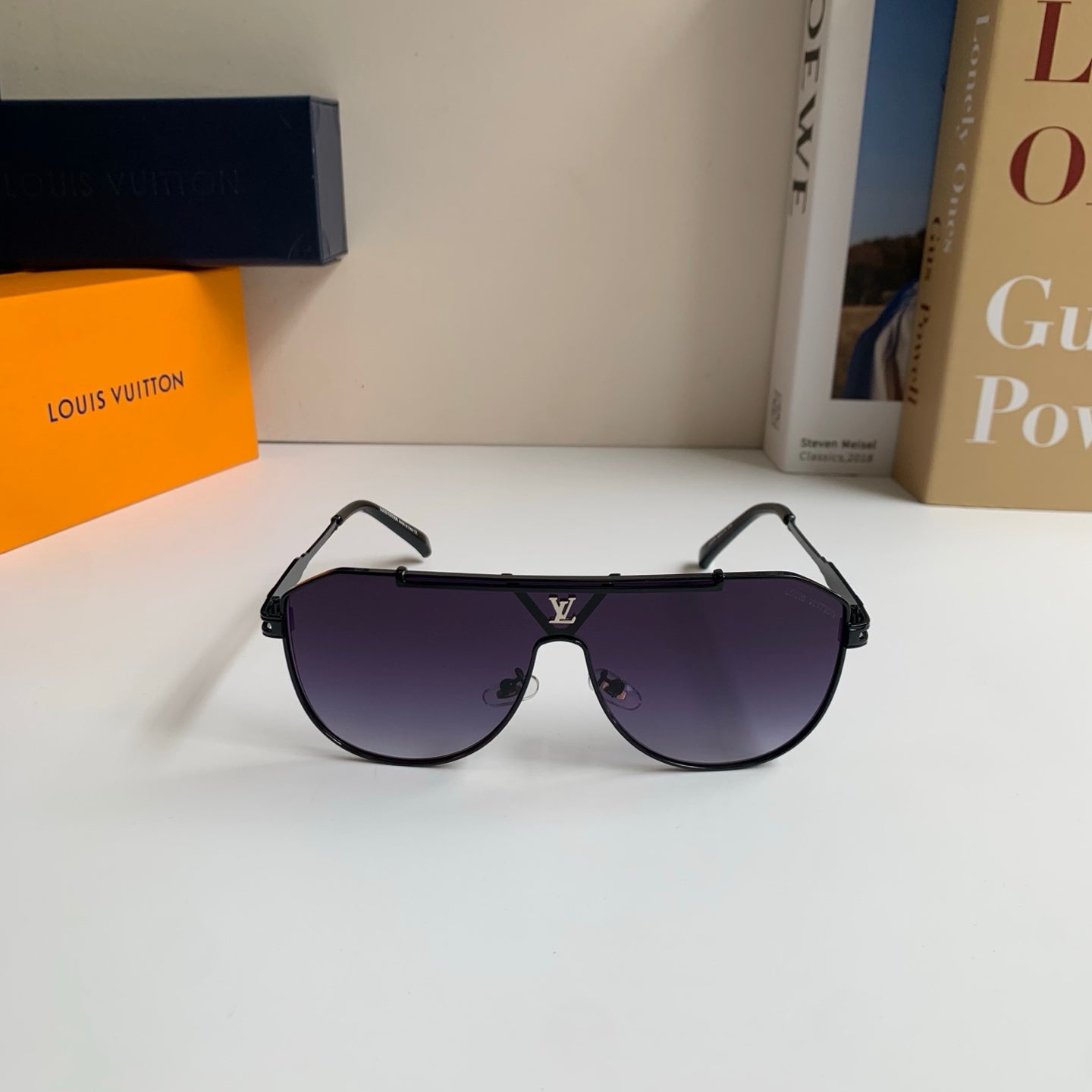 Louis Vuitton Metal Square Silver Lens Sunglasses for Men & Women - 414880 - detail image 3