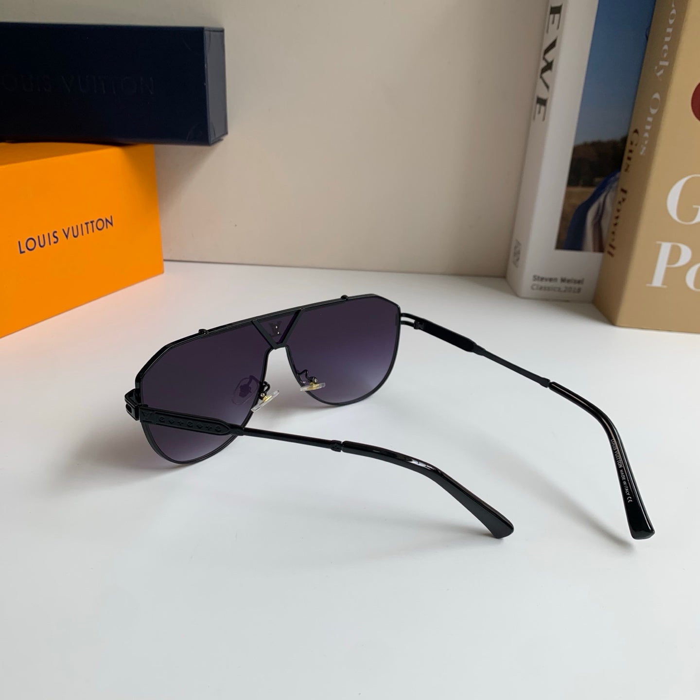 Louis Vuitton Metal Square Silver Lens Sunglasses for Men & Women - 414880 - detail image 7