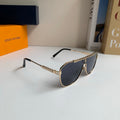 Louis Vuitton Metal Square Silver Lens Sunglasses for Men & Women - 414882