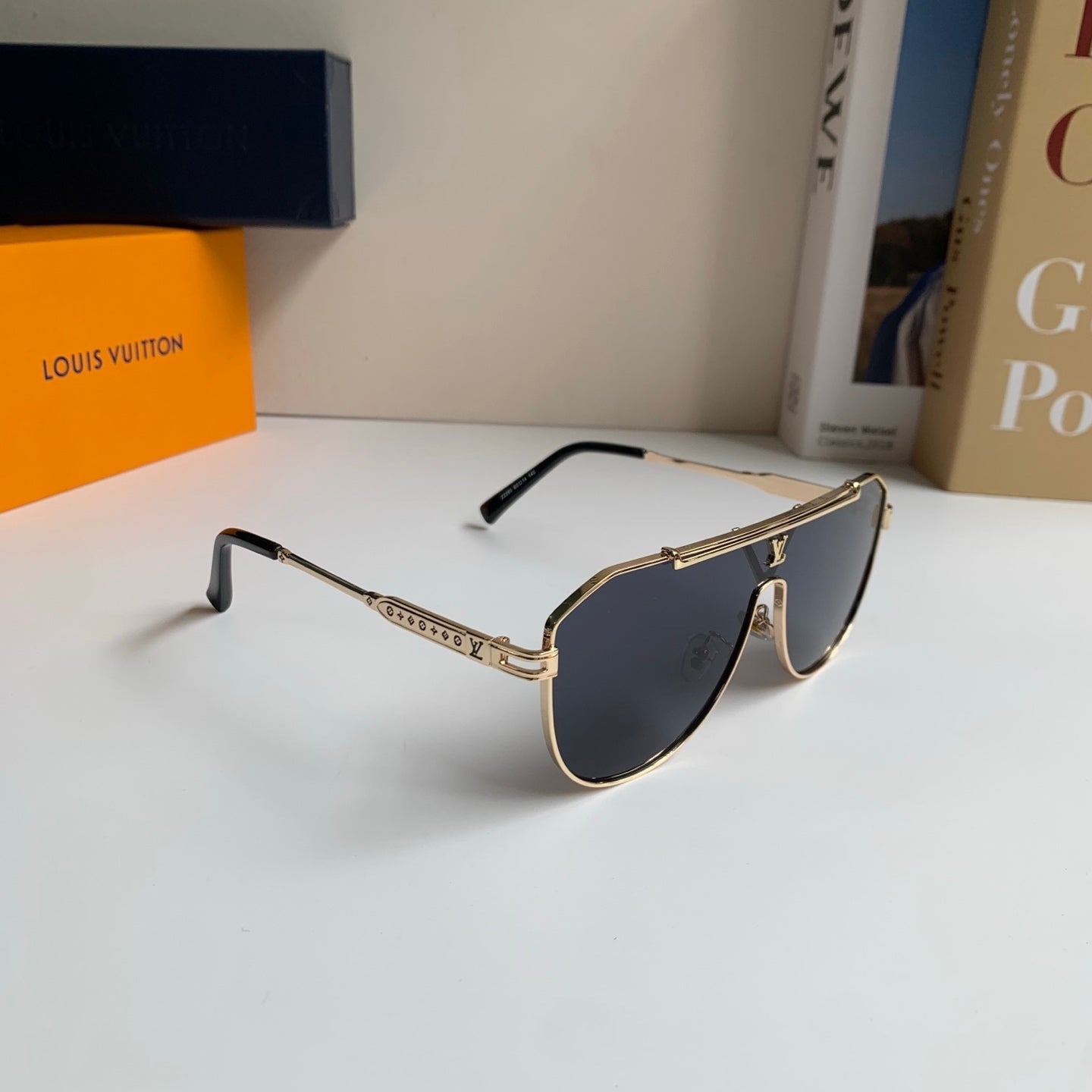 Louis Vuitton Metal Square Silver Lens Sunglasses for Men & Women - 414882