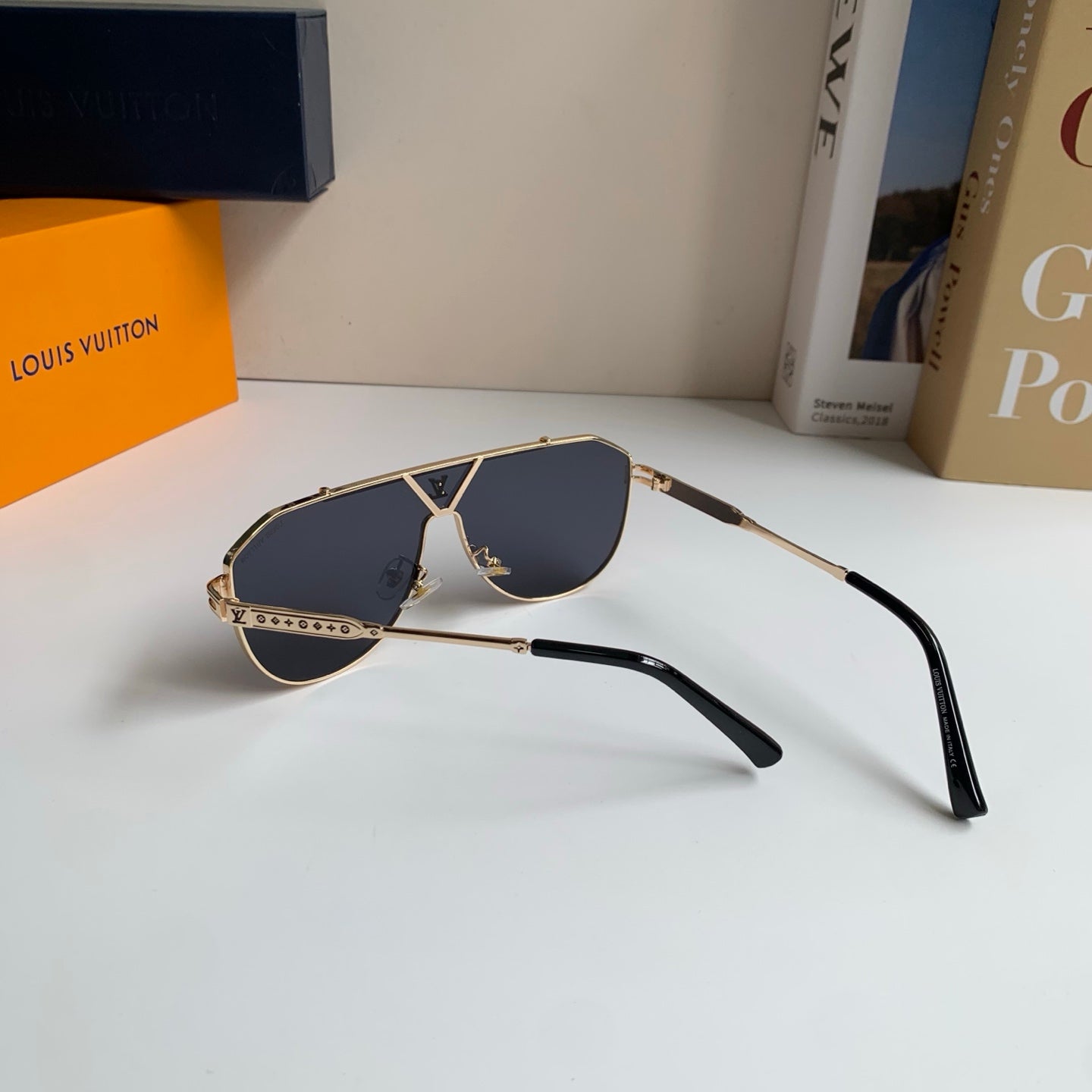 Louis Vuitton Metal Square Silver Lens Sunglasses for Men & Women - 414882 - detail image 6