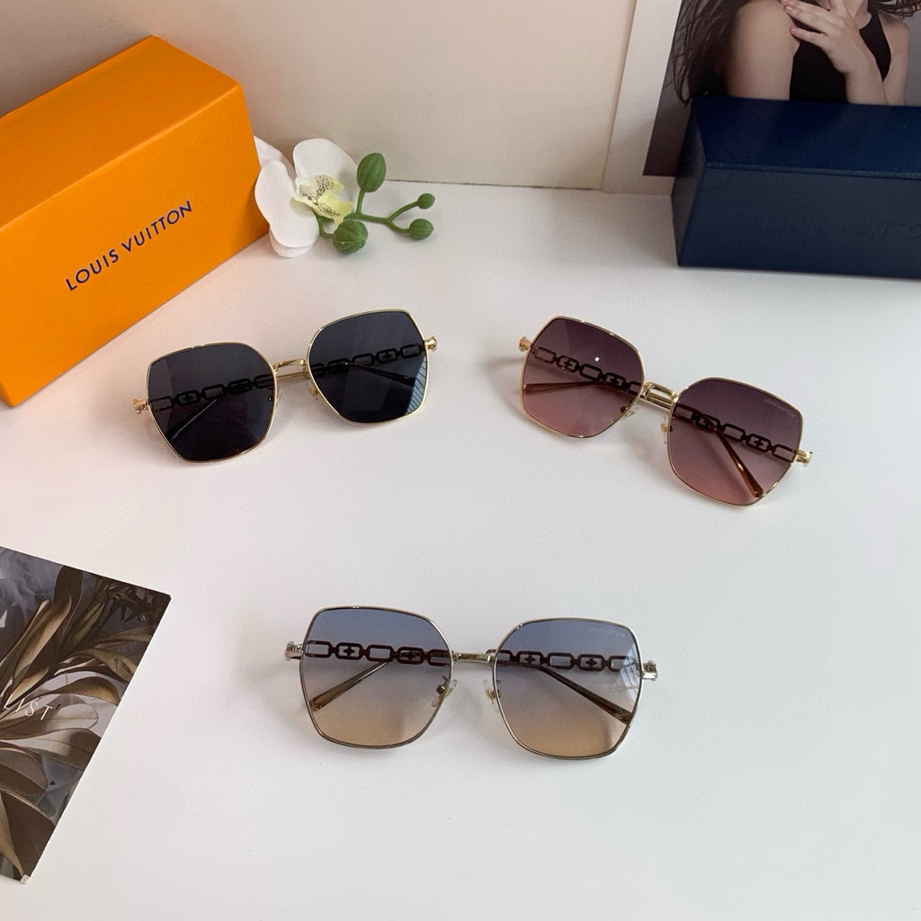 Louis Vuitton Square Black Lens Sunglasses for Men & Women - 414947 - detail image 3