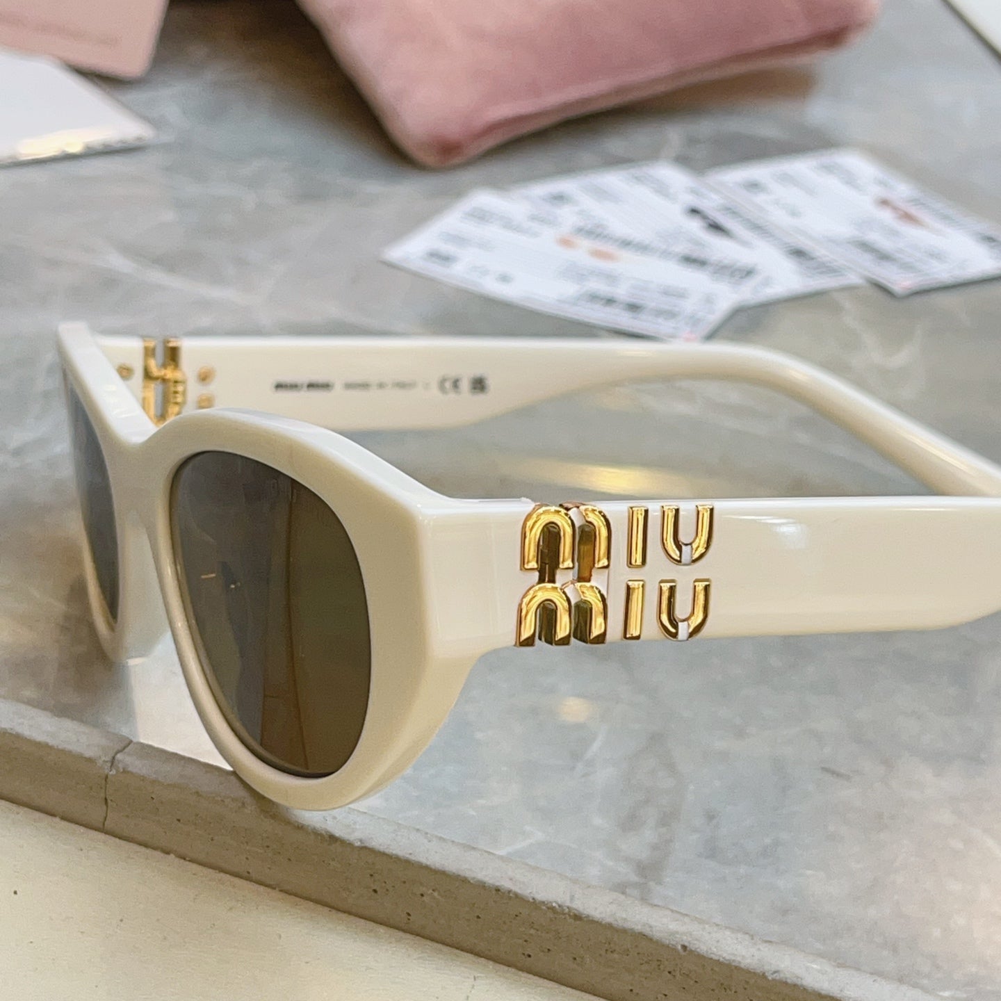Miu Miu A03-F Fashion Brown Lens Sunglasses for Men & Women - 466082 - detail image 4