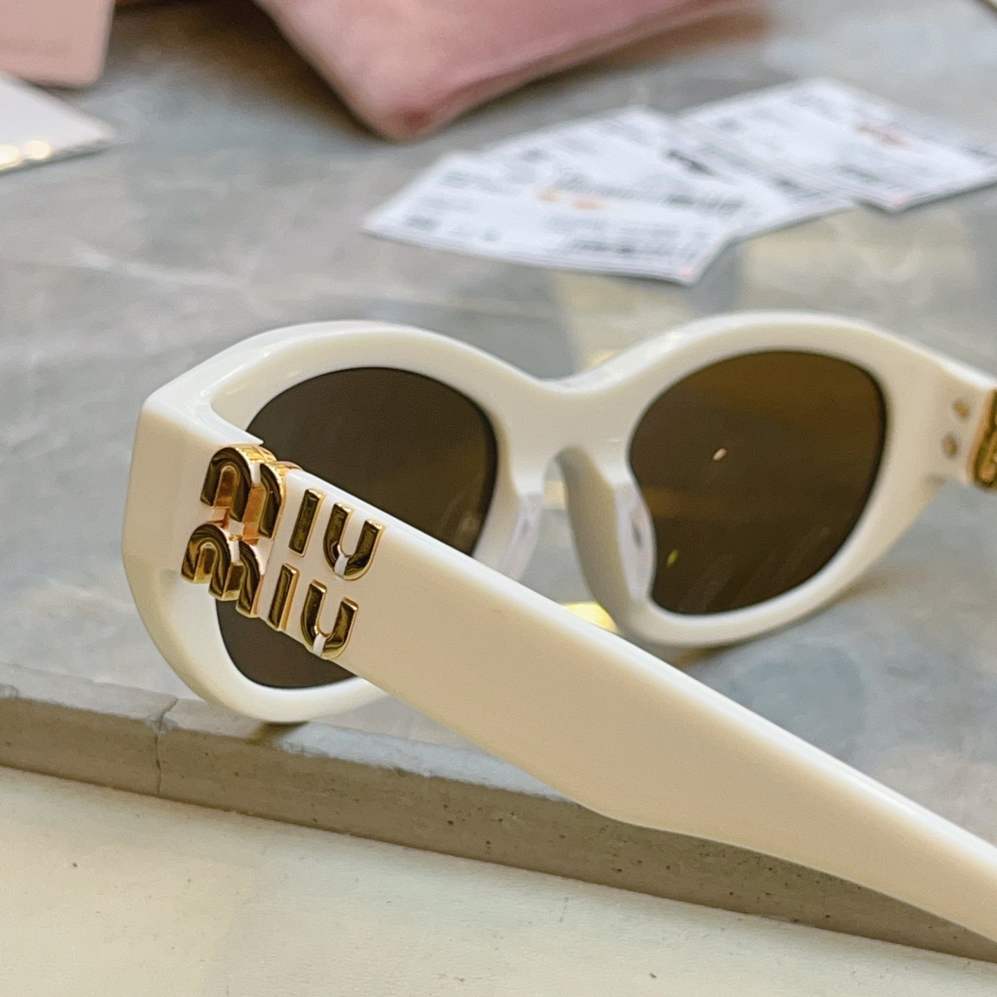 Miu Miu A03-F Fashion Brown Lens Sunglasses for Men & Women - 466082 - detail image 6
