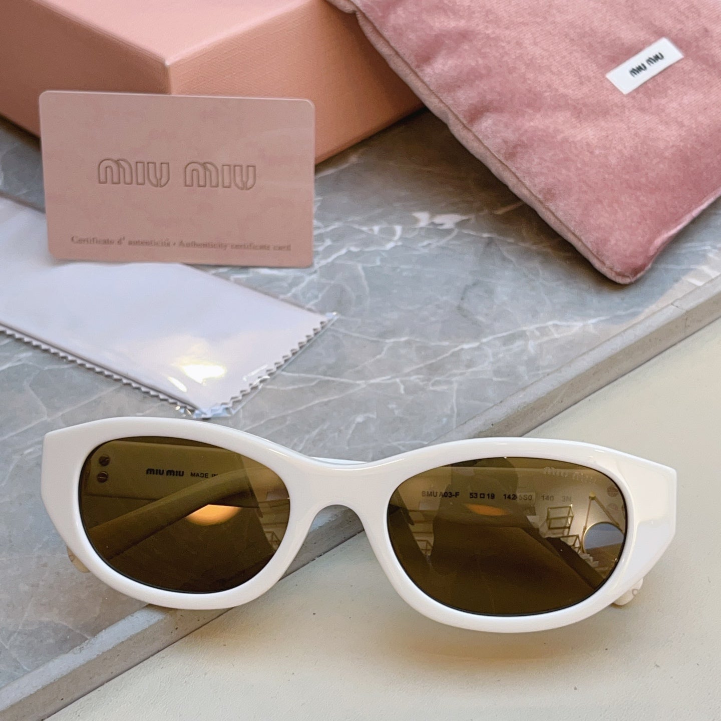 Miu Miu A03-F Fashion Brown Lens Sunglasses for Men & Women - 466082