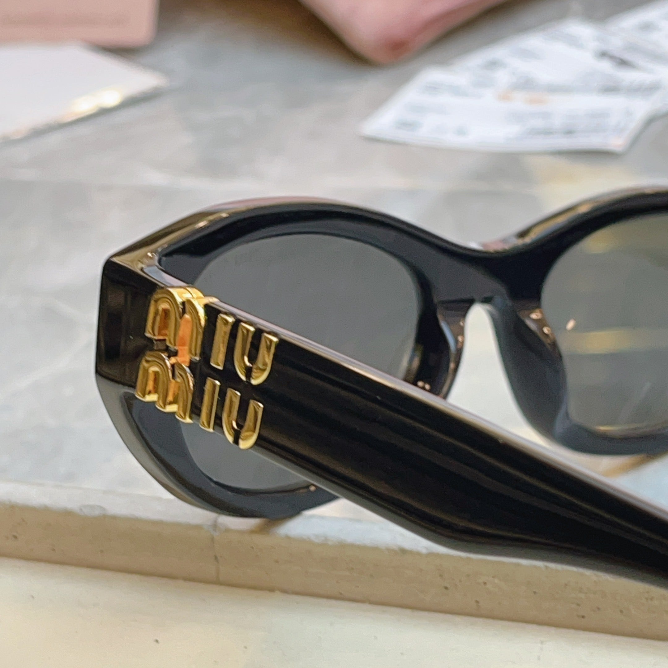 Miu Miu A03-F Fashion Black Lens Sunglasses for Men & Women - detail image 7