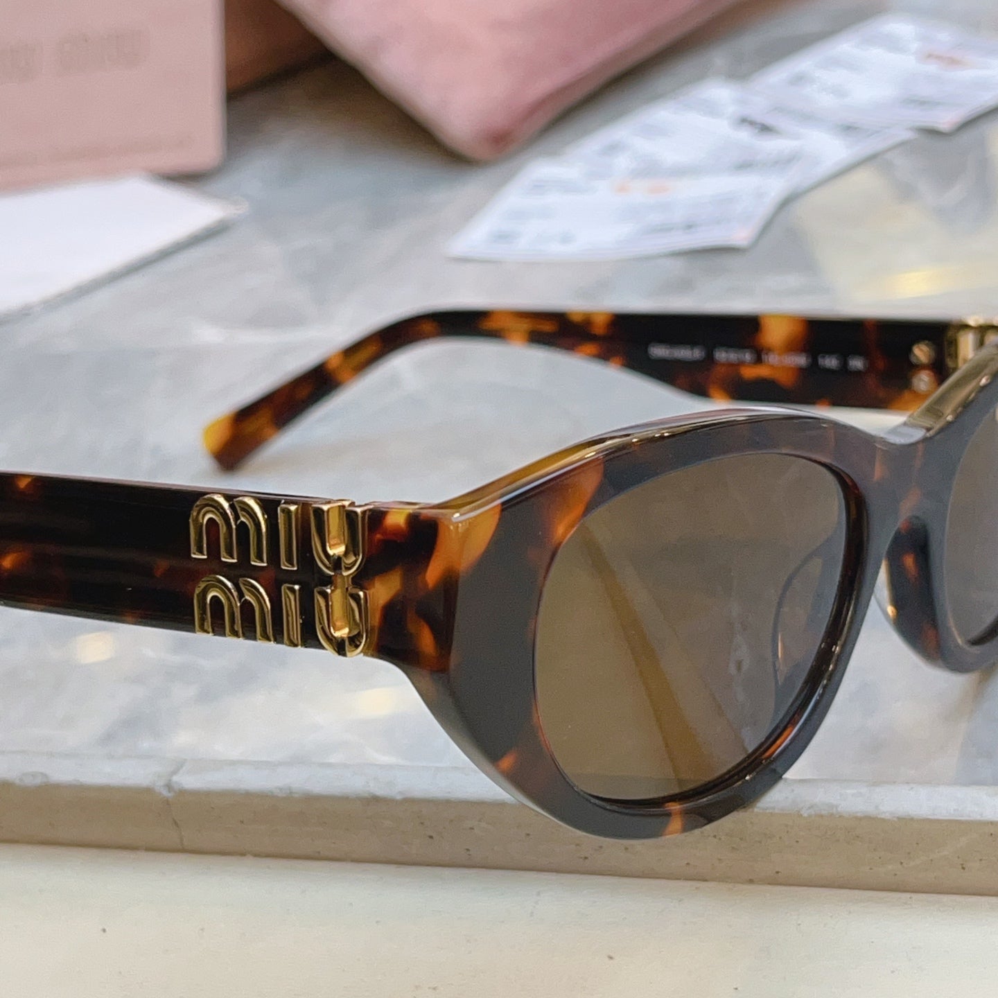Miu Miu A03-F Fashion Brown Lens Sunglasses for Men & Women - detail image 4
