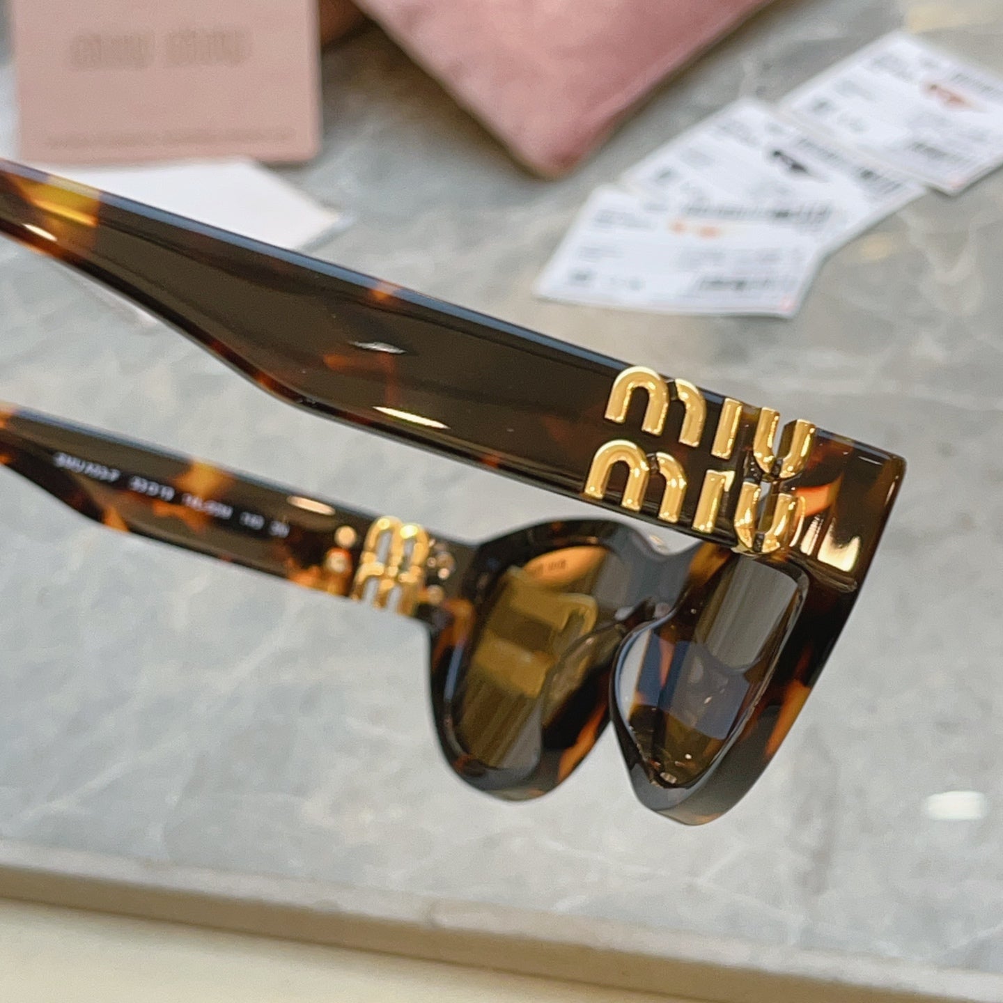 Miu Miu A03-F Fashion Brown Lens Sunglasses for Men & Women - detail image 5