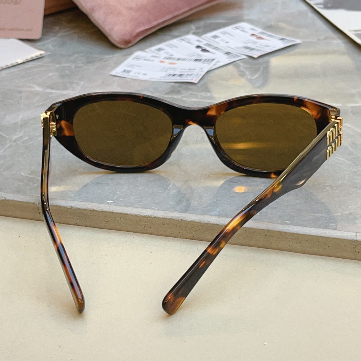 Miu Miu A03-F Fashion Brown Lens Sunglasses for Men & Women - detail image 6