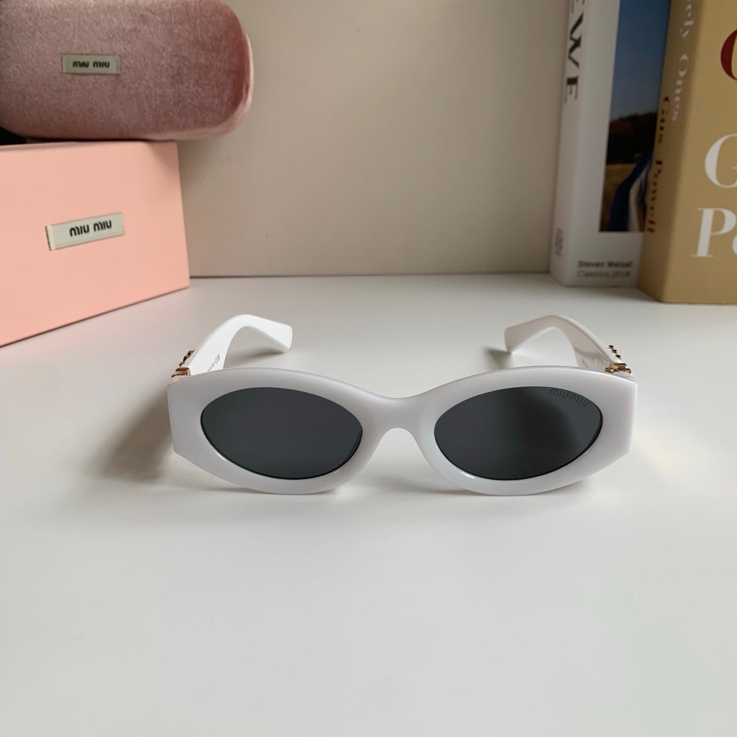 Miu Miu Fashion Silver Lens Sunglasses for Men & Women - 466087 - detail image 4