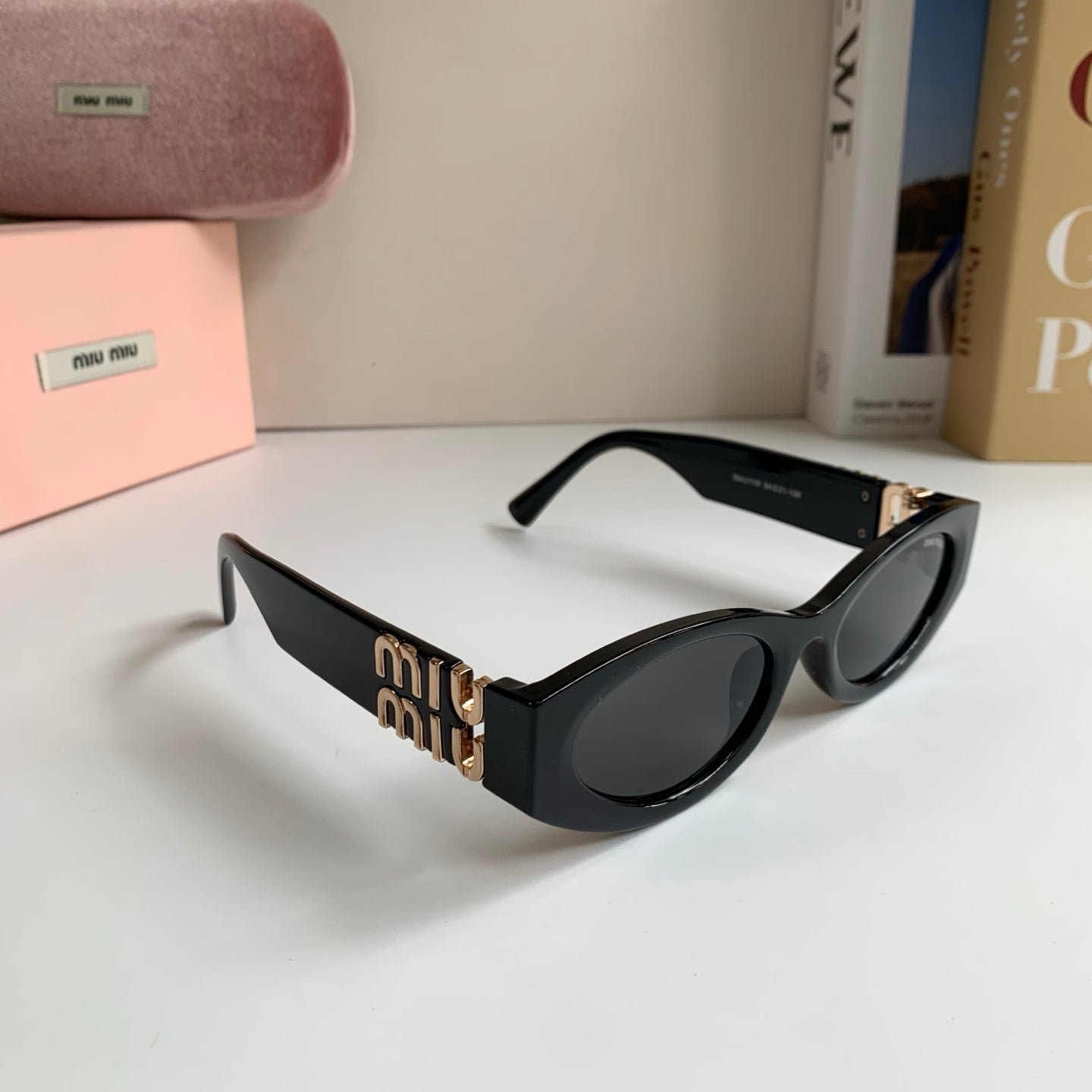 Miu Miu Fashion Black Lens Sunglasses for Men & Women - 466088