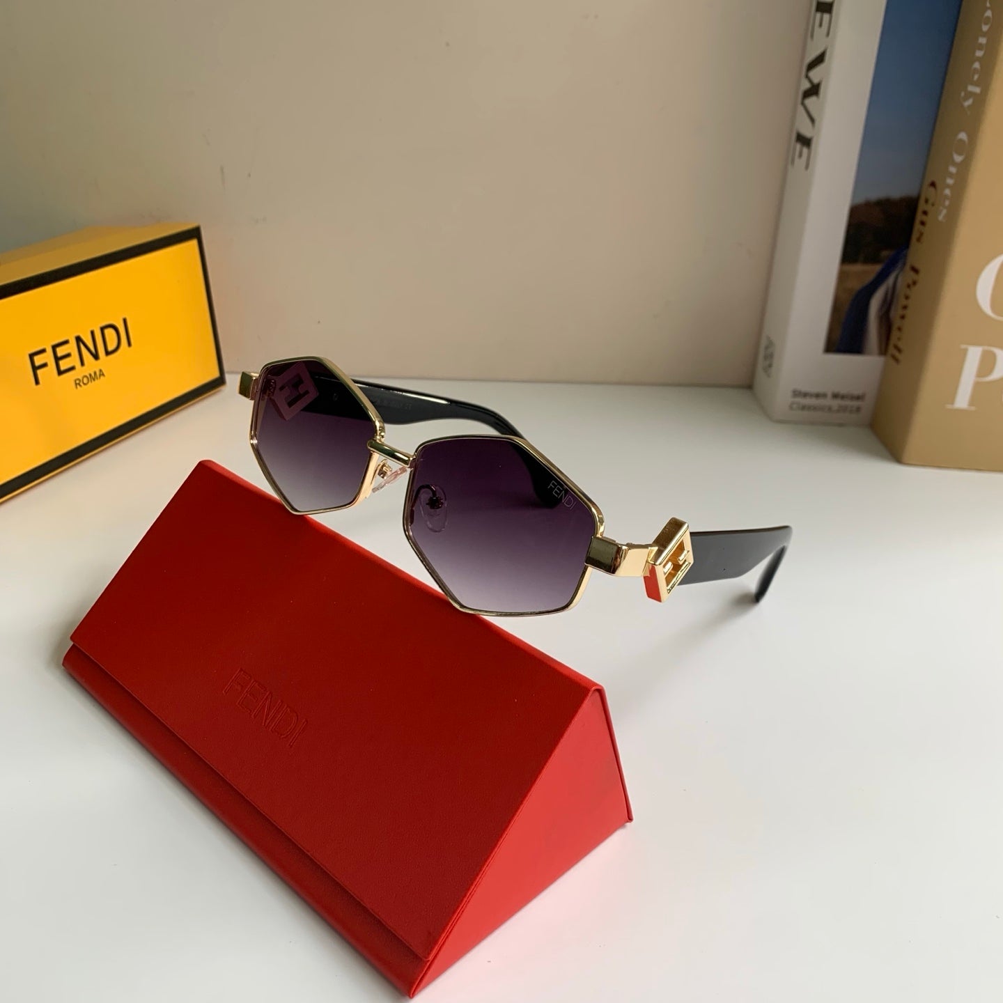 Fendi Metal Fashion Silver Lens Sunglasses for Men & Women - 487758 - detail image 4
