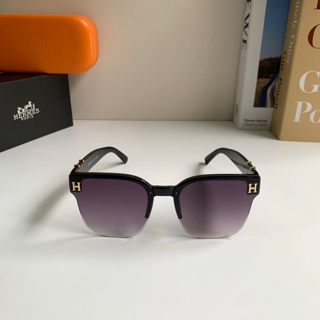 Hermès Square Black Lens Sunglasses for Men & Women - 488088 - detail image 5