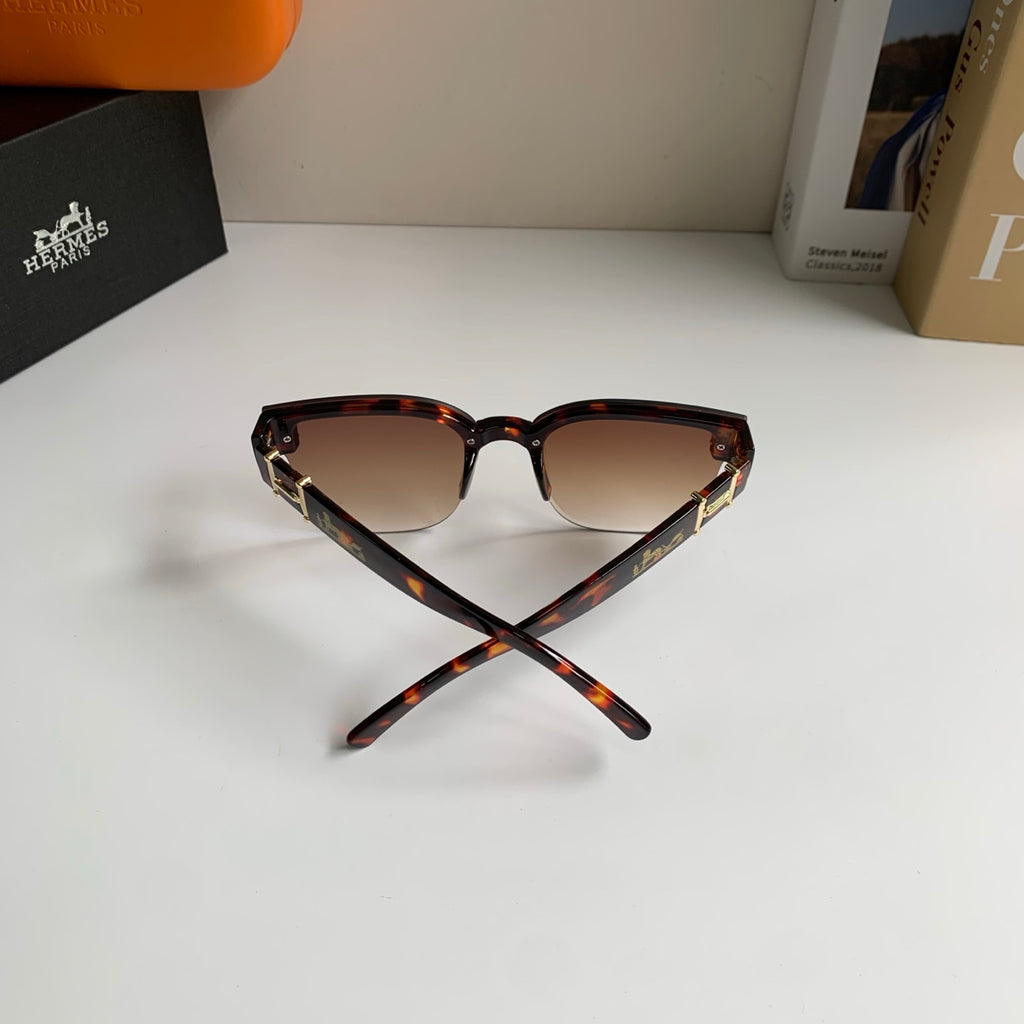 Hermès Square Brown Lens Sunglasses for Men & Women - detail image 6