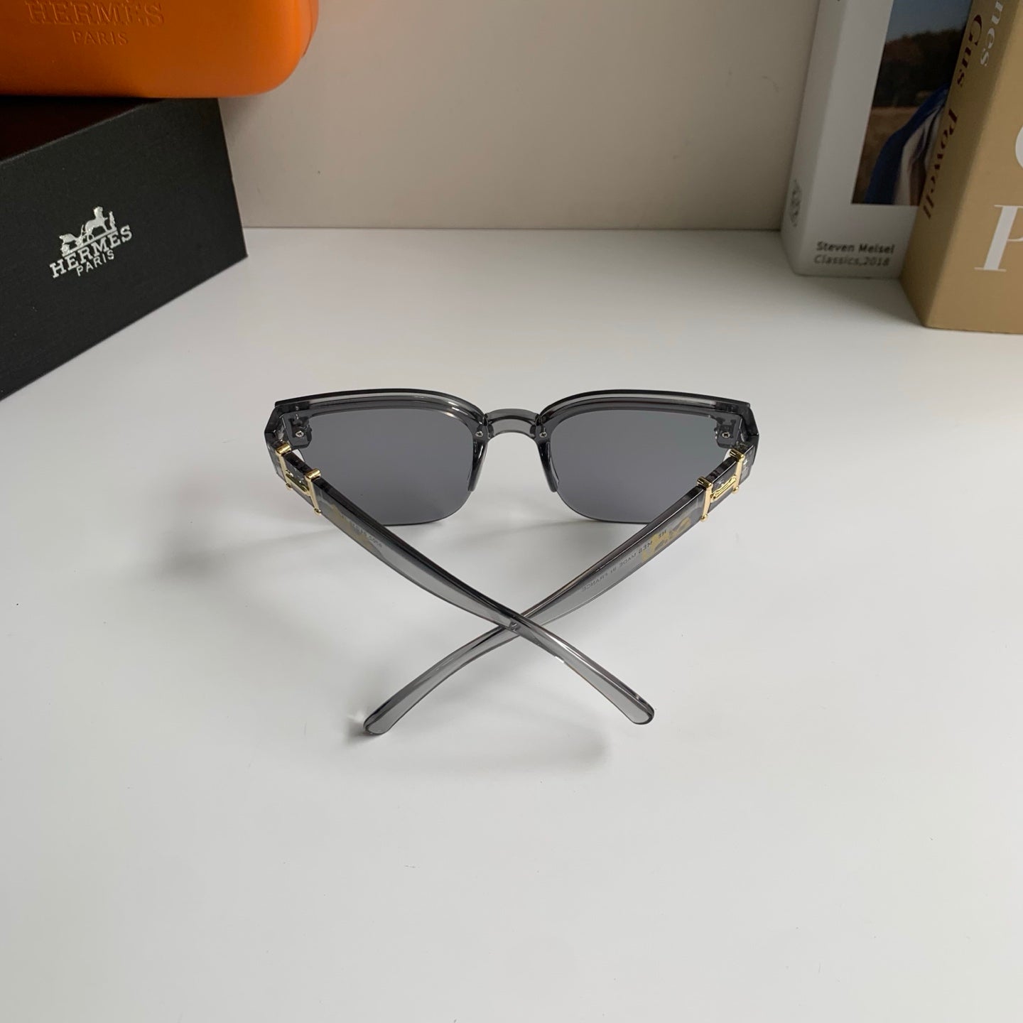 Hermès Square Silver Lens Sunglasses for Men & Women - 488090 - detail image 6