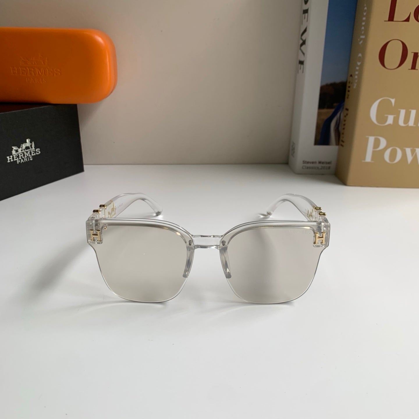 Hermès Square Silver Lens Sunglasses for Men & Women - detail image 3