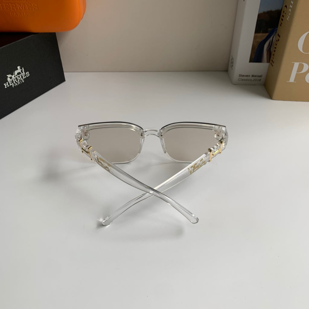 Hermès Square Silver Lens Sunglasses for Men & Women - detail image 8