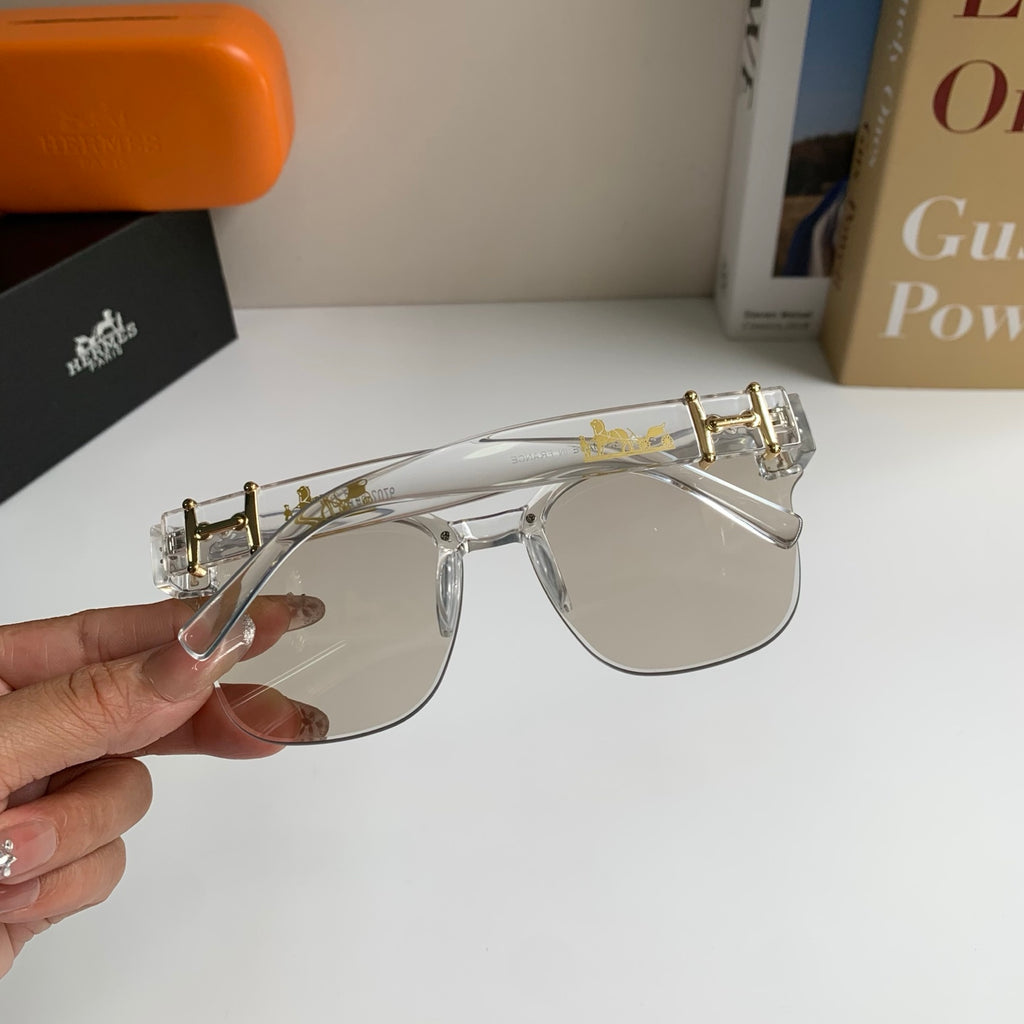 Hermès Square Silver Lens Sunglasses for Men & Women - detail image 7