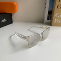 Hermès Square Silver Lens Sunglasses for Men & Women