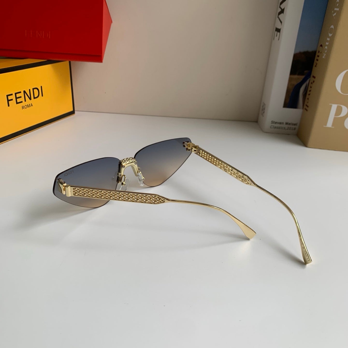 Fendi Metal Fashion Silver Lens Sunglasses for Men & Women - 487762 - detail image 6