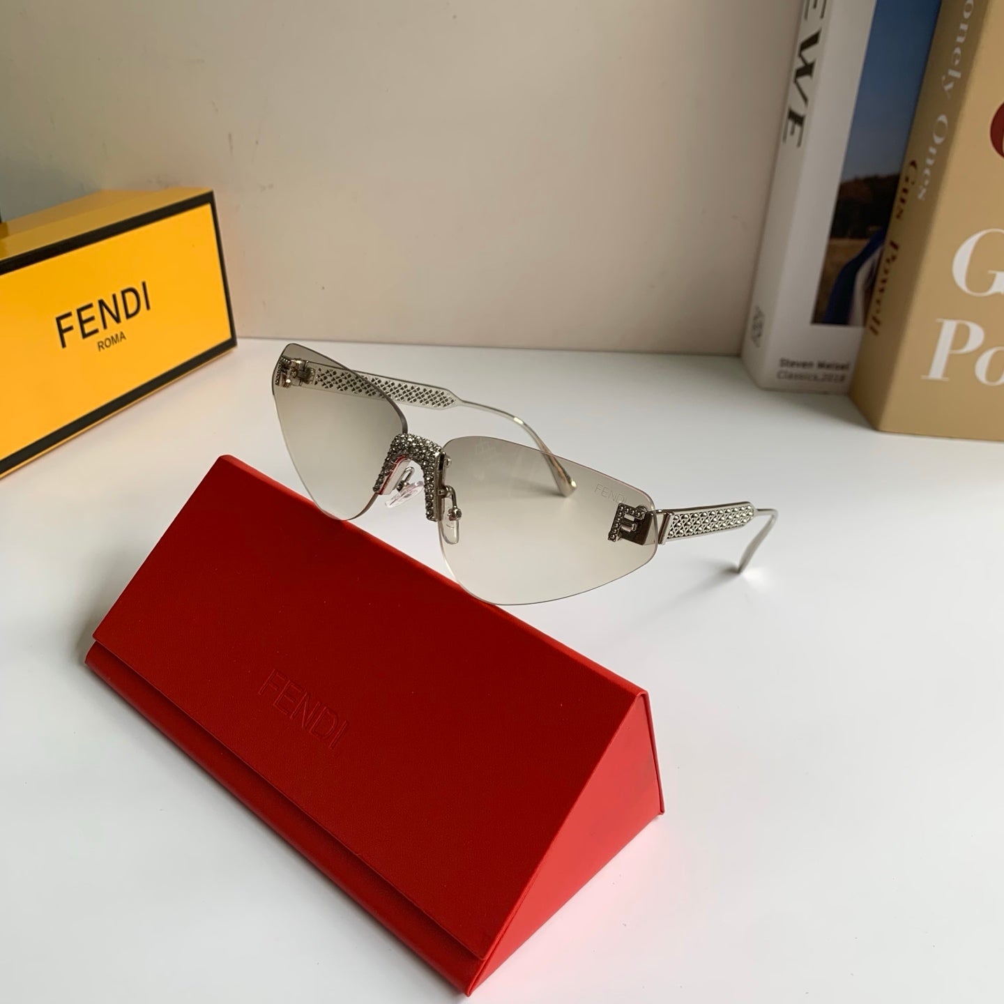 Fendi Metal Fashion Silver Lens Sunglasses for Men & Women - 487763 - detail image 4