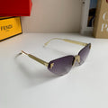 Fendi Metal Fashion Silver Lens Sunglasses for Men & Women - 487764
