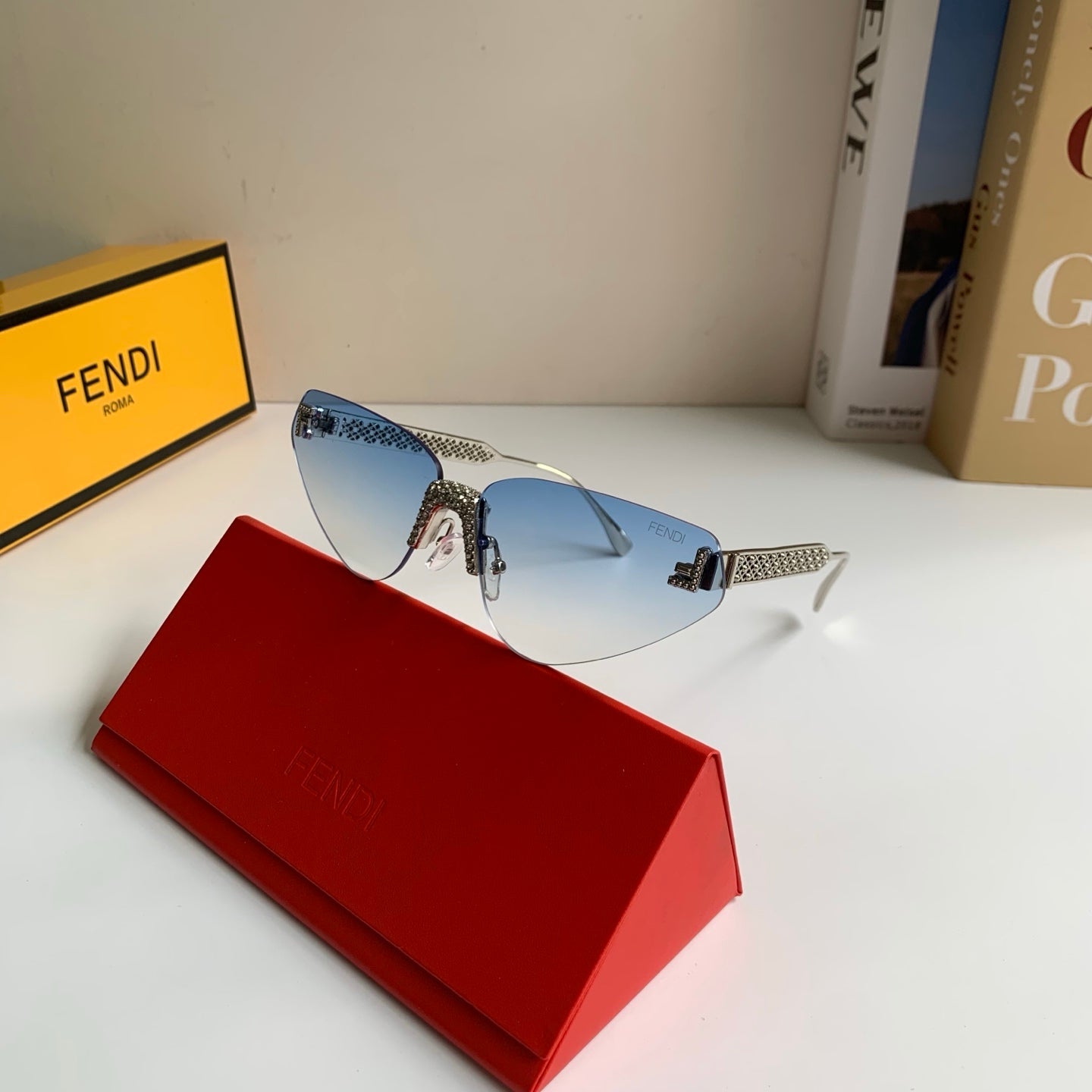 Fendi Metal Fashion Silver Lens Sunglasses for Men & Women - 487765 - detail image 4