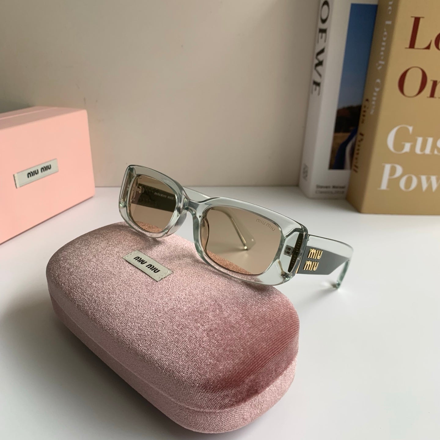 Miu Miu Square Silver Lens Sunglasses for Men & Women - 487734 - detail image 5