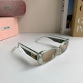Miu Miu Square Silver Lens Sunglasses for Men & Women - 487734