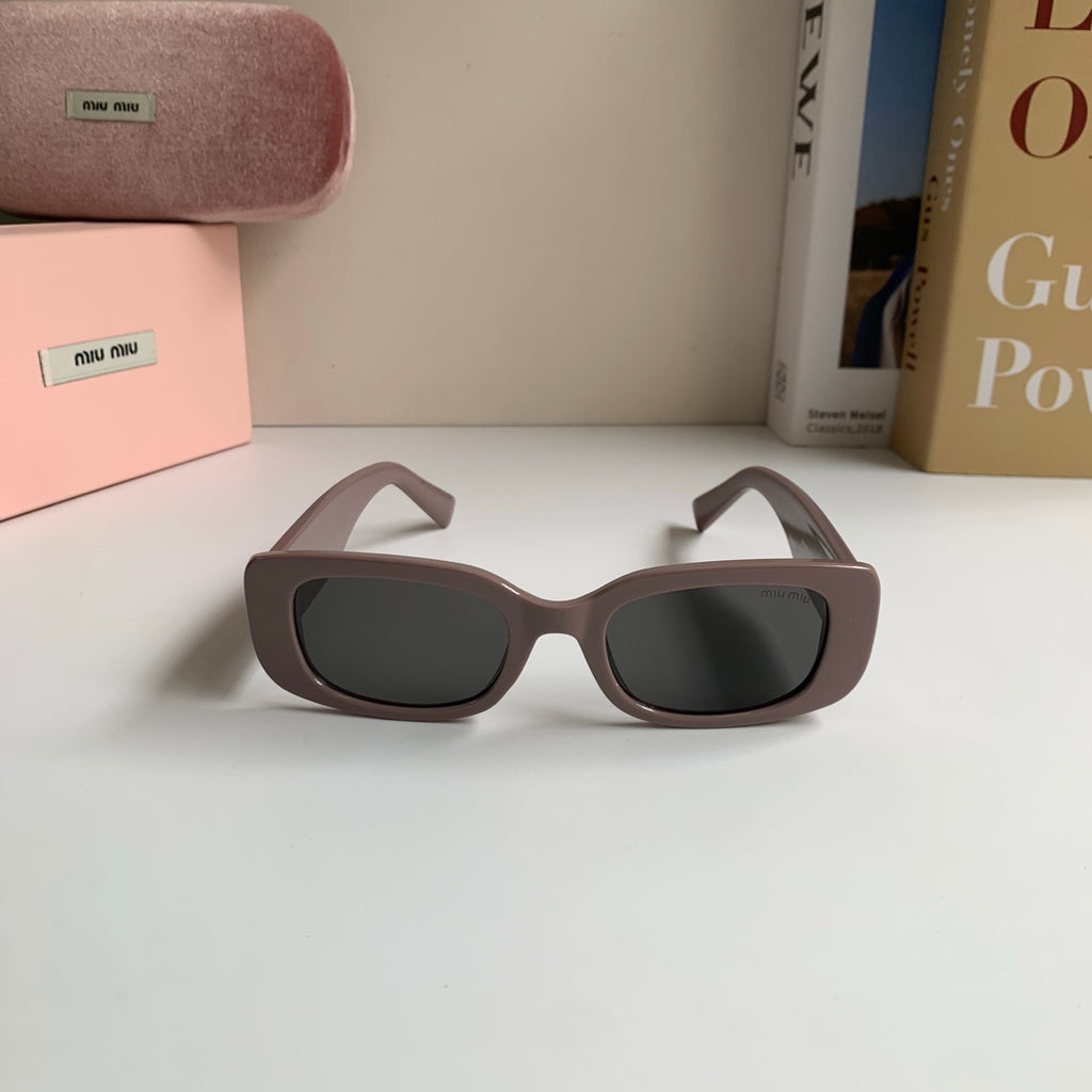 Miu Miu Square Gray Lens Sunglasses for Men & Women - detail image 5