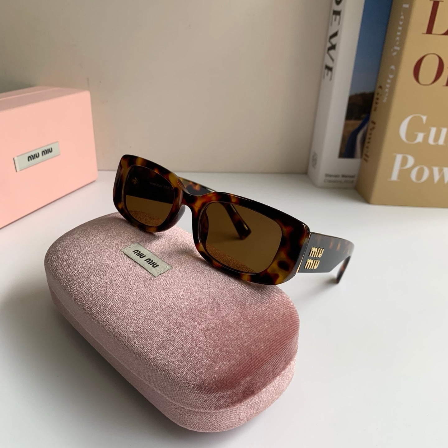 Miu Miu Square Brown Lens Sunglasses for Men & Women - 487736 - detail image 5
