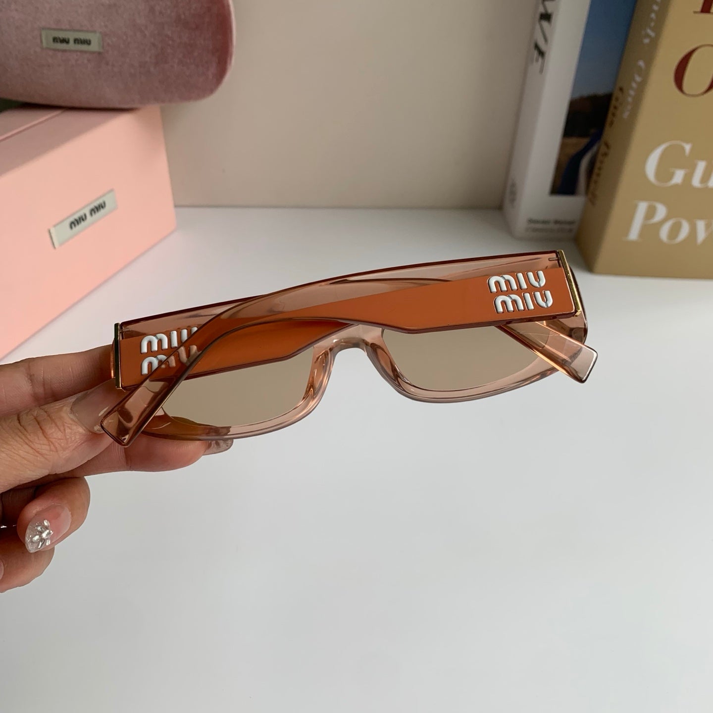 Miu Miu Square Brown Lens Sunglasses for Men & Women - 487737 - detail image 8