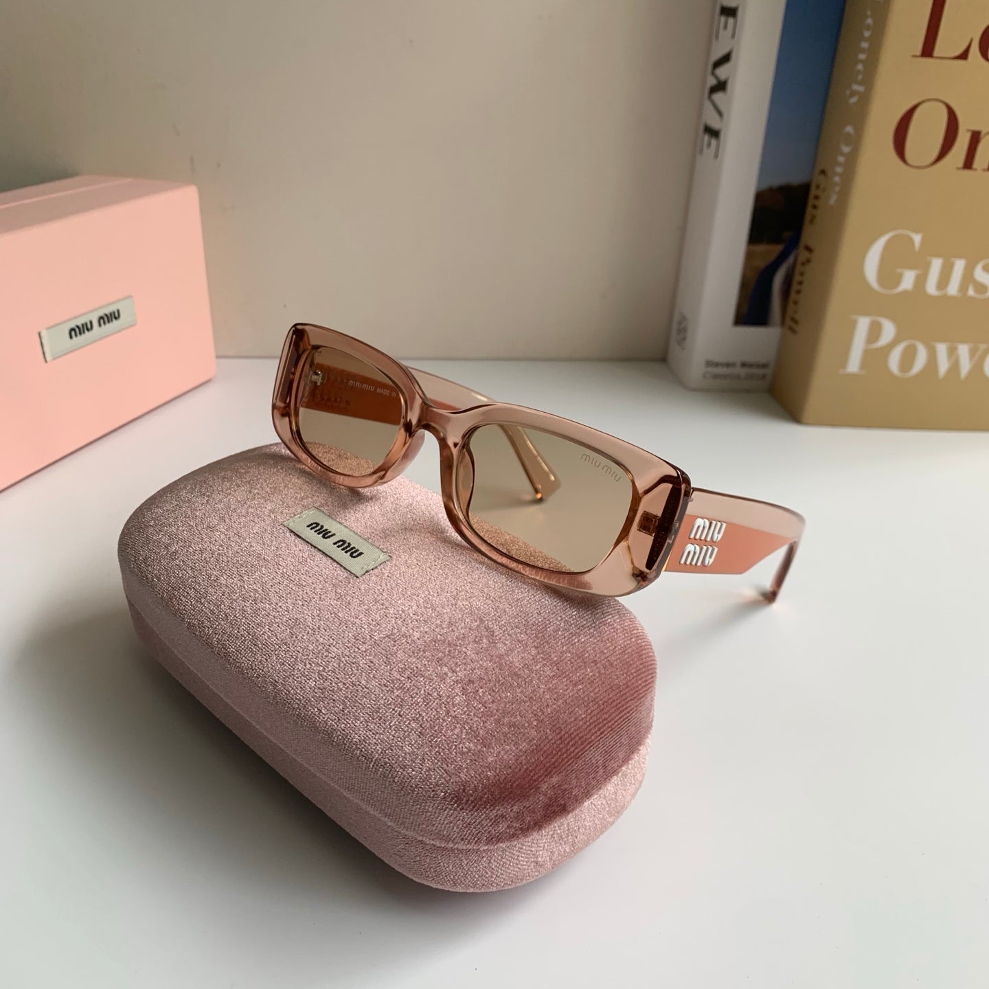 Miu Miu Square Brown Lens Sunglasses for Men & Women - 487737 - detail image 5