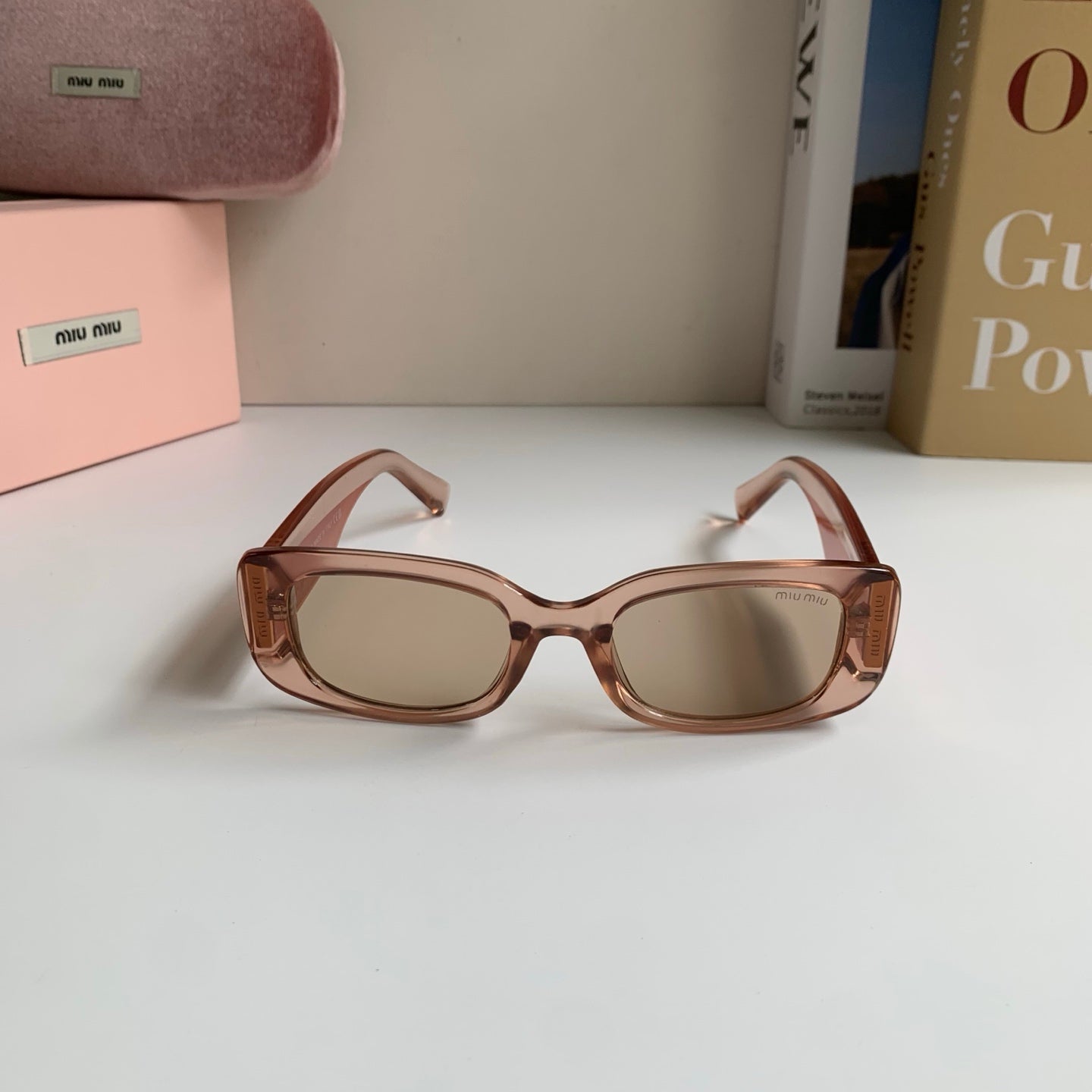 Miu Miu Square Brown Lens Sunglasses for Men & Women - 487737 - detail image 3