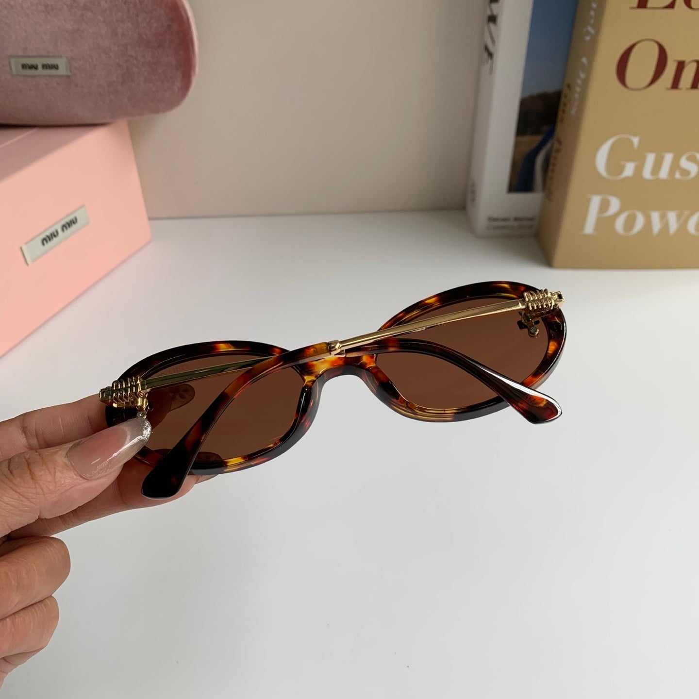 Miu Miu Square Brown Lens Sunglasses for Men & Women - 487620 - detail image 6