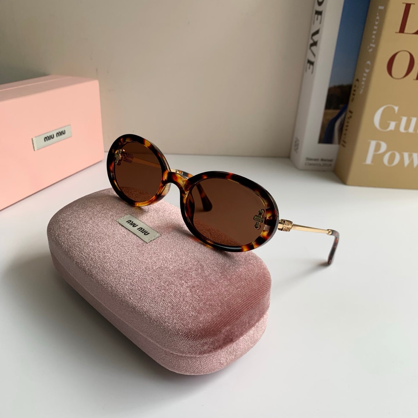 Miu Miu Square Brown Lens Sunglasses for Men & Women - 487620 - detail image 4