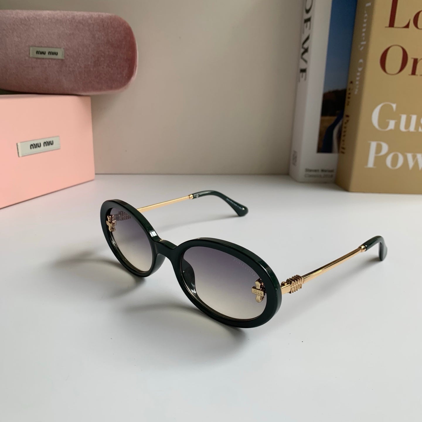 Miu Miu Square Silver Lens Sunglasses for Men & Women - 487621 - detail image 2