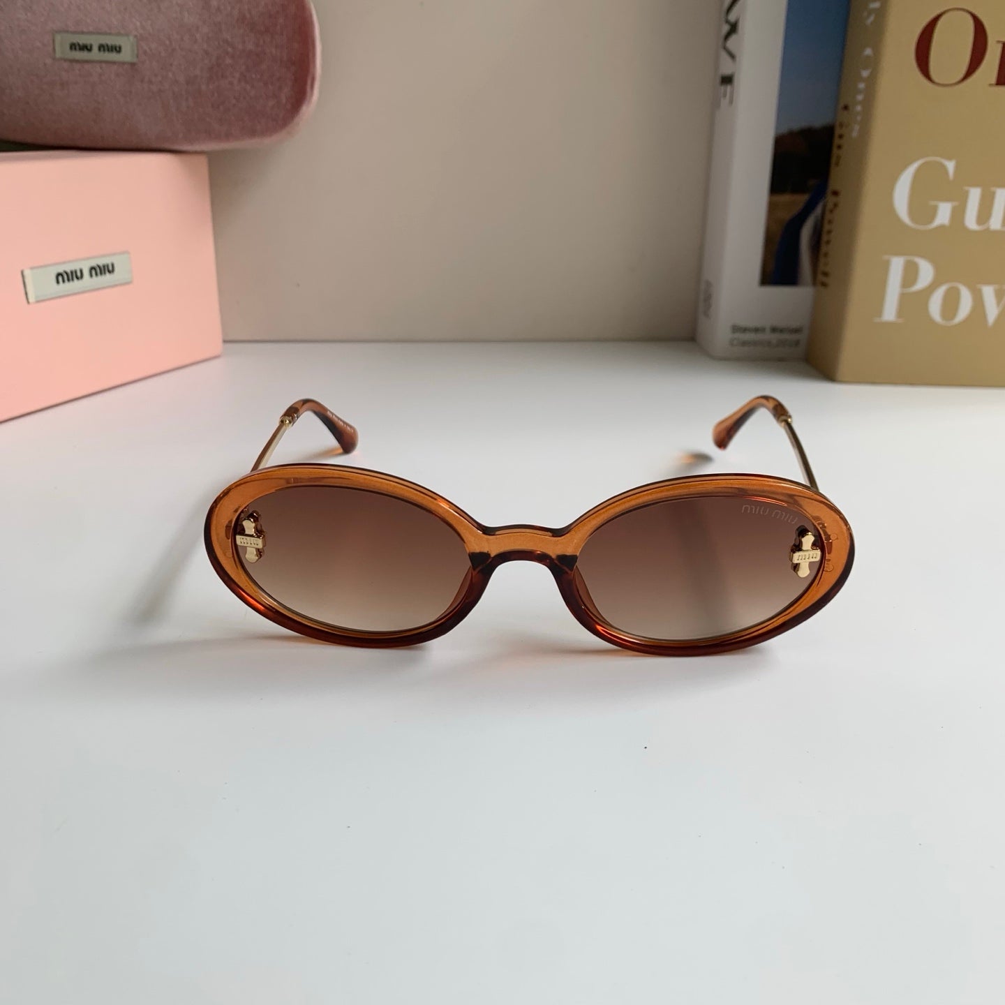 Miu Miu Square Brown Lens Sunglasses for Men & Women - 487622 - detail image 3