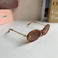 Miu Miu Square Brown Lens Sunglasses for Men & Women - 487622