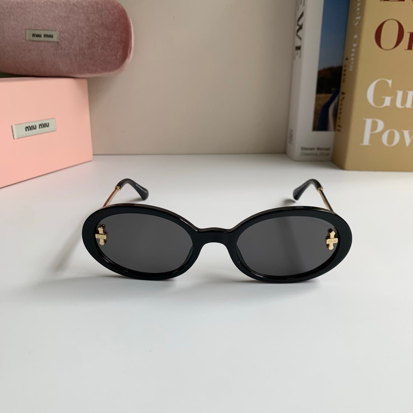 Miu Miu Square Silver Lens Sunglasses for Men & Women - 487623 - detail image 5
