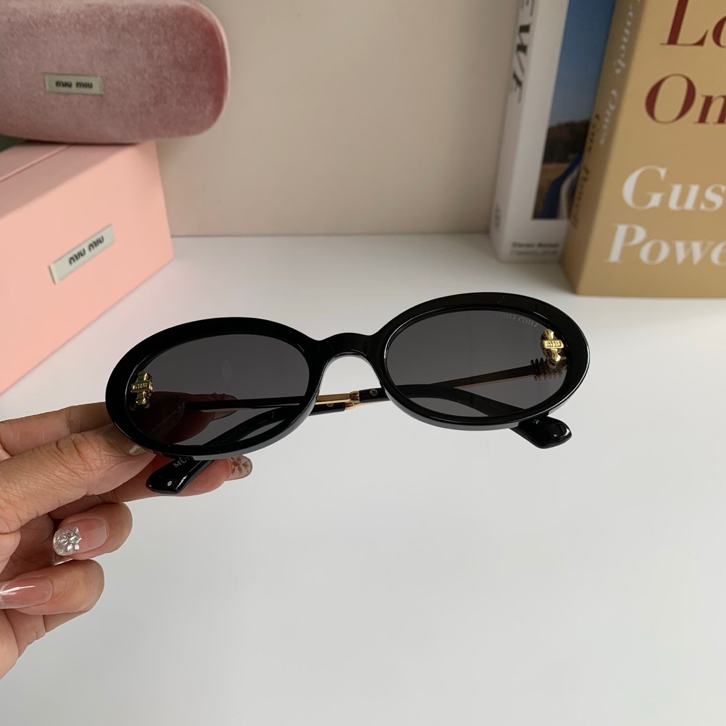 Miu Miu Square Silver Lens Sunglasses for Men & Women - 487623 - detail image 3