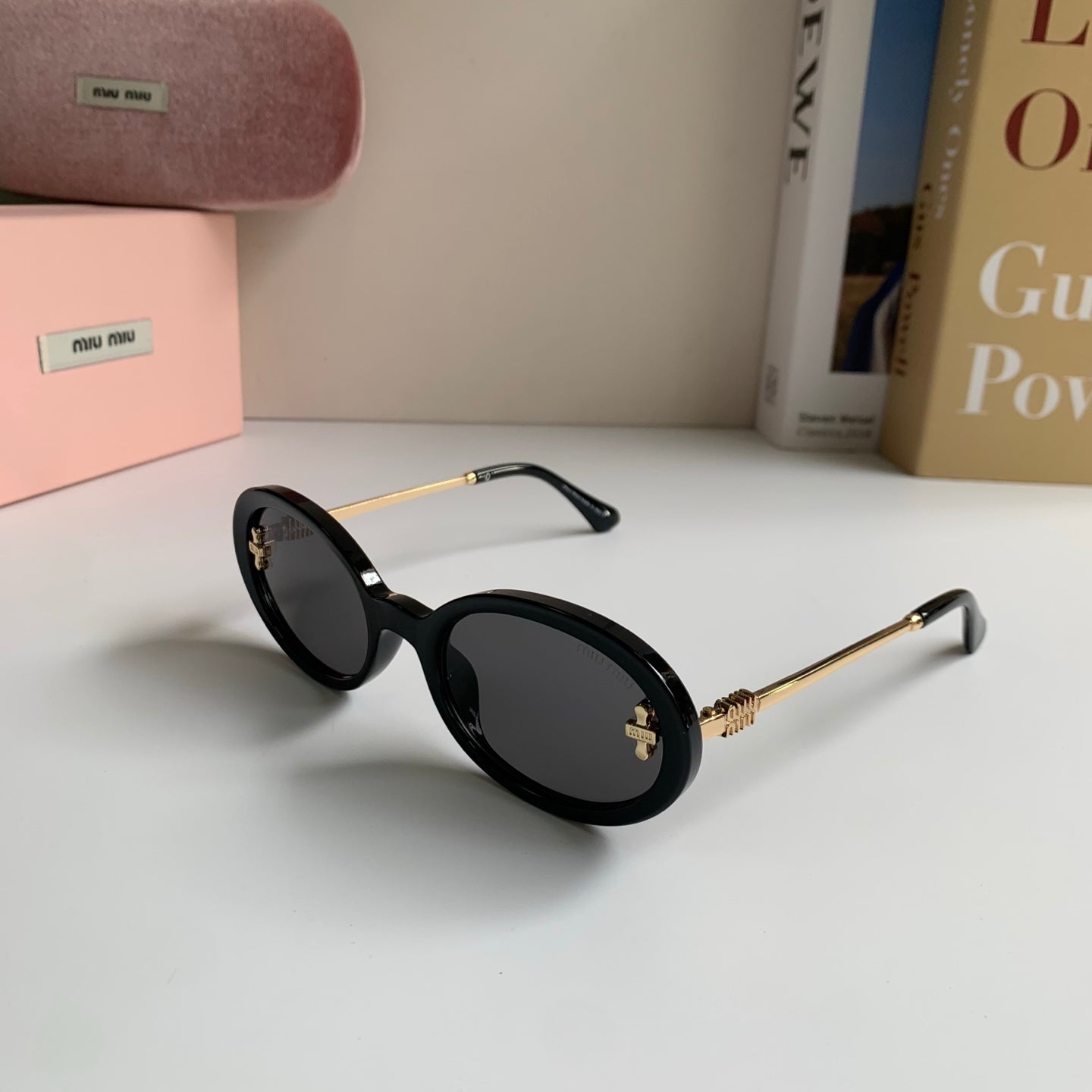 Miu Miu Square Silver Lens Sunglasses for Men & Women - 487623 - detail image 2