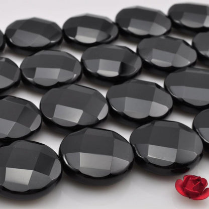 Black Onyx faceted coin beads loose gemstone wholesale jewelry making bracelet necklace diy stuff